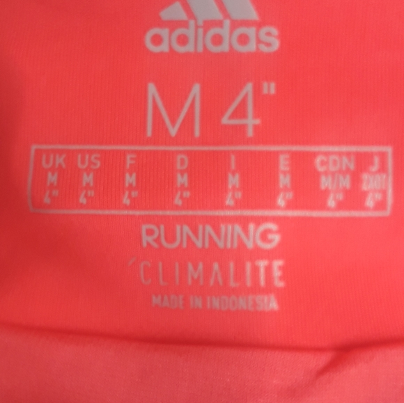 ADIDAS SHORTS RUNNING SIZE M4" - Picture 6 of 6